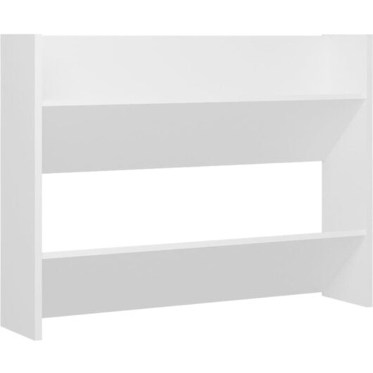 Vidaxl - Wall Shoe Cabinet White 80x18x60 cm Engineered Wood