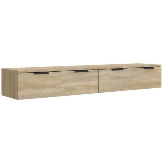Wall Cabinets 2 pcs Sonoma Oak 68x30x20 cm Engineered Wood vidaXL