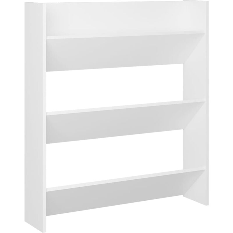 Wall Shoe Cabinet White 80x18x90 cm Engineered Wood vidaXL