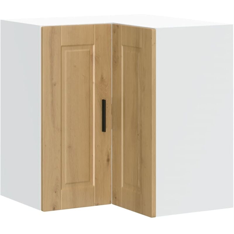 Kitchen Wall Corner Cabinet 'Porto' Artisan Oak Engineered Wood Vidaxl