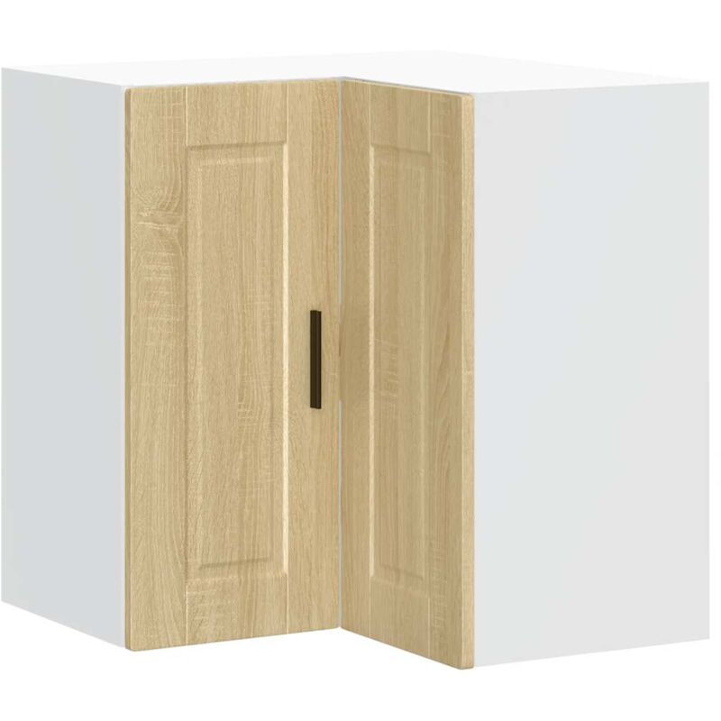 Kitchen Wall Corner Cabinet "Porto" Sonoma Oak Engineered Wood vidaXL