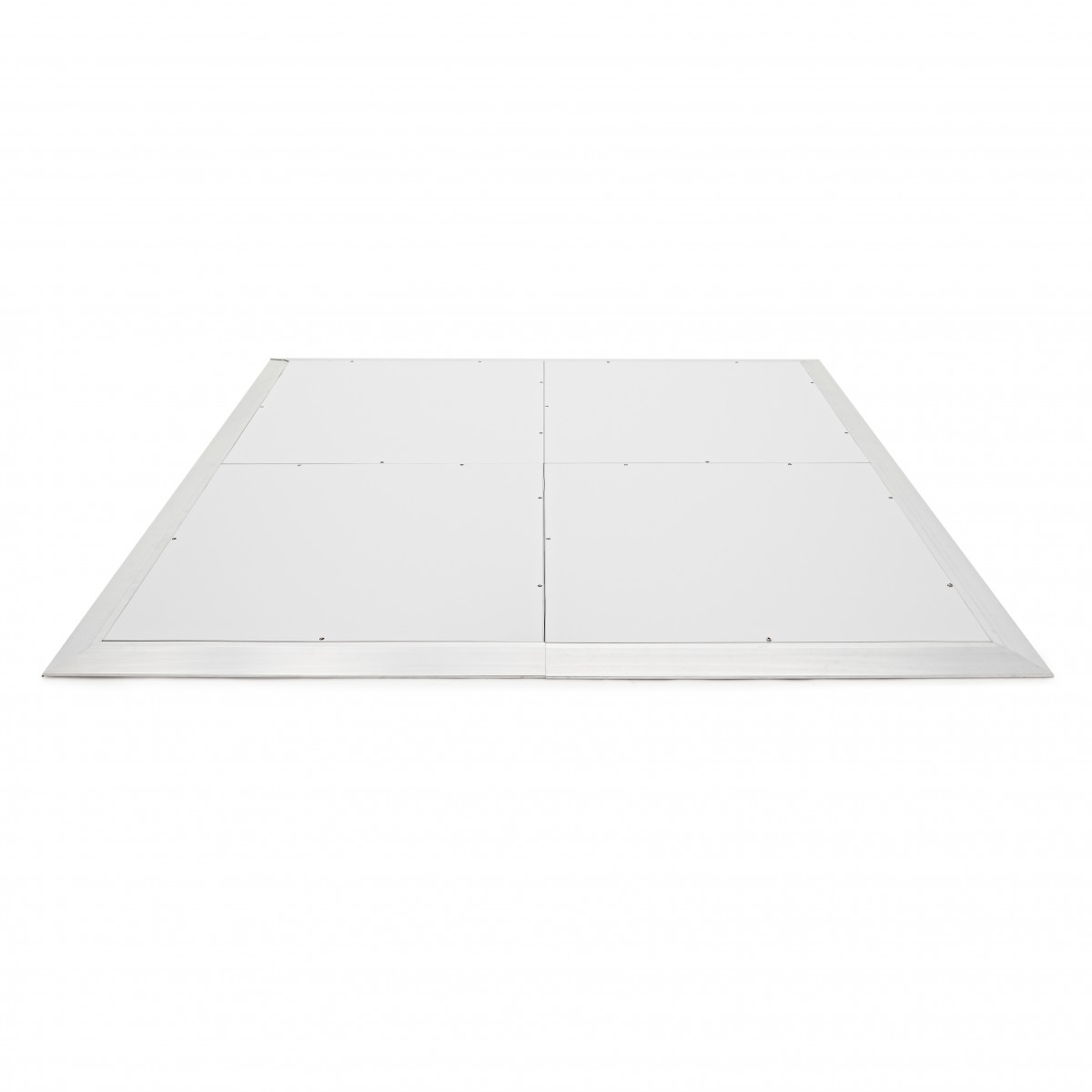 2m x 2m Portable Dance Floor by Gear4music White Finish