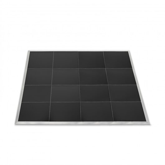 4m x 4m Portable Dance Floor by Gear4music Black Finish