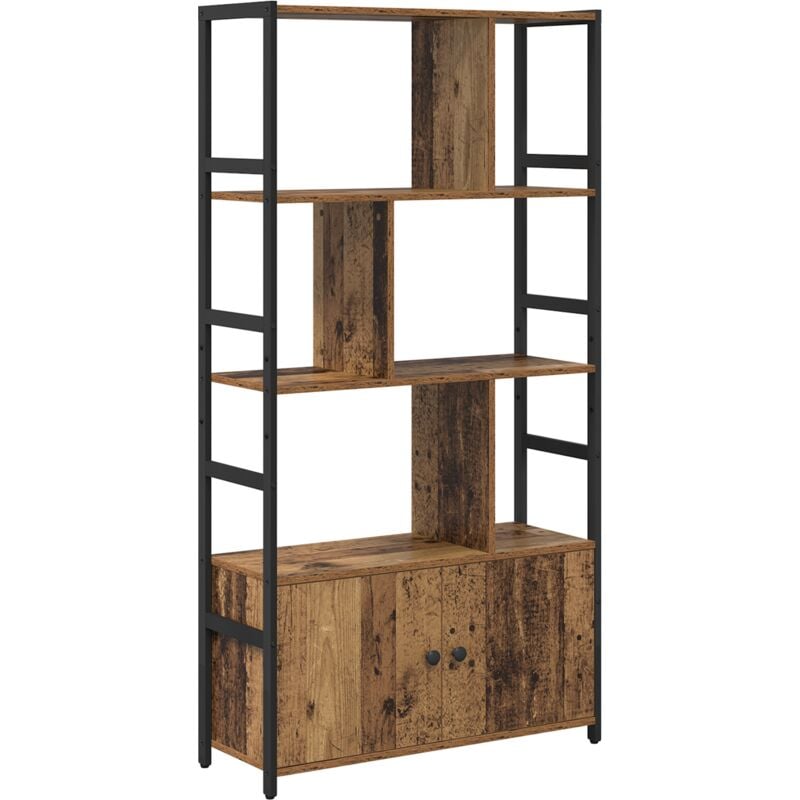 Bookshelf Old wood 80 x 30 x 155.5 cm Engineered wood vidaXL
