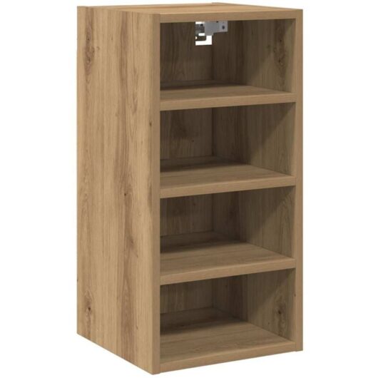 Hanging Cabinet Riga Artisan Oak 30x29.5x60 cm Engineered Wood Vidaxl
