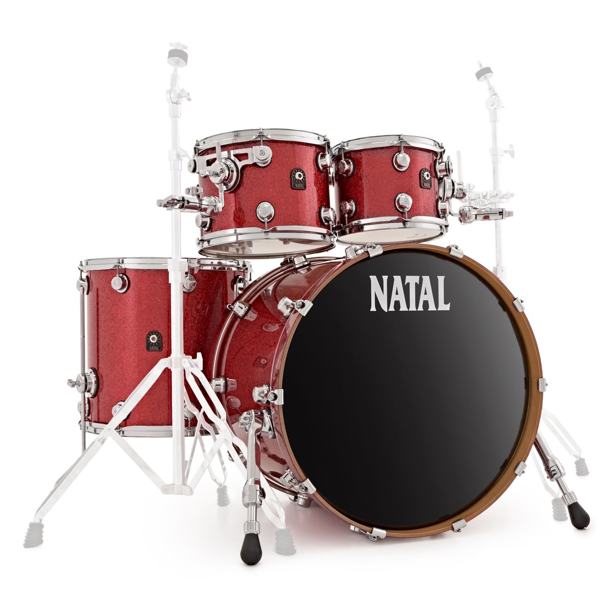 Natal Originals Maple 22 4pc Shell Pack Red Sparkle
