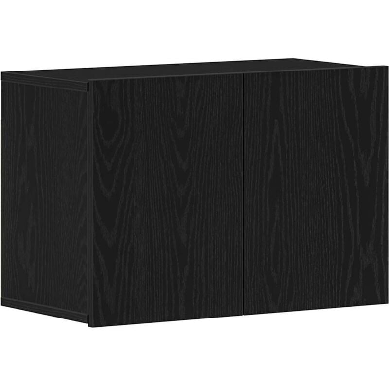 TV Cabinet Black Oak 60x30x41 cm Engineered Wood vidaXL