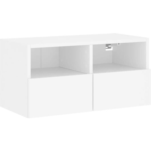 TV Wall Cabinet White 60x30x30 cm Engineered Wood vidaXL
