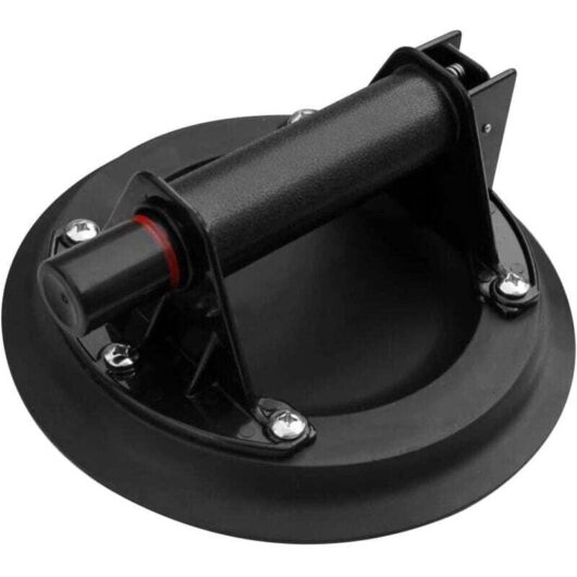 Tile Suction Cup, Heavy Duty Suction Cup with Metal Handle, Glazier Suction Cup with Hand Pump, Load Capacity 150 kg, Industrial Suction Cup Tool for
