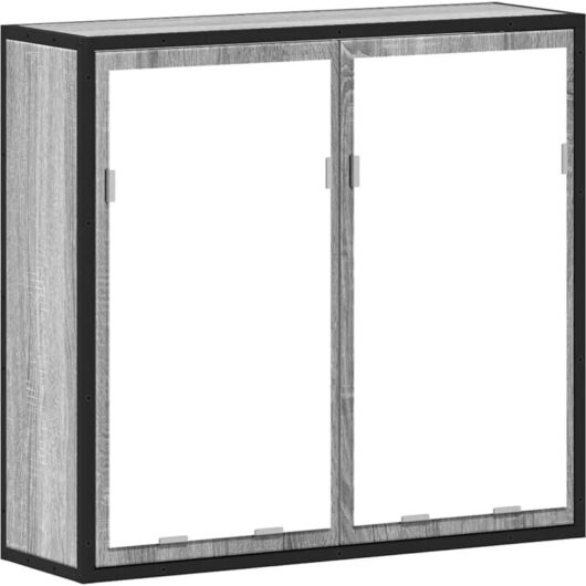 Vidaxl - Bathroom Mirror Cabinet Grey Sonoma 65x20x60 cm Engineered Wood