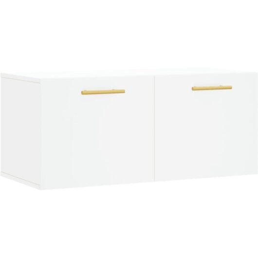 Wall Cabinet White 80x36.5x35 cm Engineered Wood vidaXL