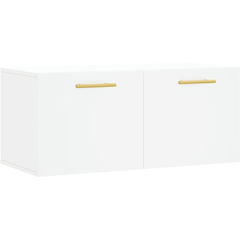 Wall Cabinet White 80x36.5x35 cm Engineered Wood vidaXL