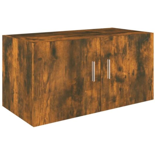 Wall Mounted Cabinet Smoked Oak 80x39x40 cm Engineered Wood vidaXL
