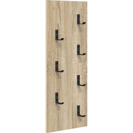 Wall-Mounted Coat Rack Wall-mounted Sonoma oak 30 x 1.5 x 80 cm vidaXL
