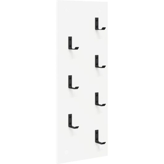 Wall-Mounted Coat Rack White 30 x 1.5 x 80 cm Engineered wood vidaXL