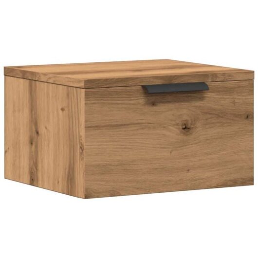 Wall-mounted Bedside Cabinet Artisan Oak 34x30x20 cm vidaXL