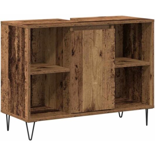 Bathroom Cabinet Old wood 80 x 33 x 60 cm Engineered Wood vidaXL