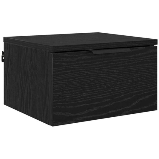 Bedside Cabinet Black oak 34 x 30 x 20 cm Engineered wood Vidaxl