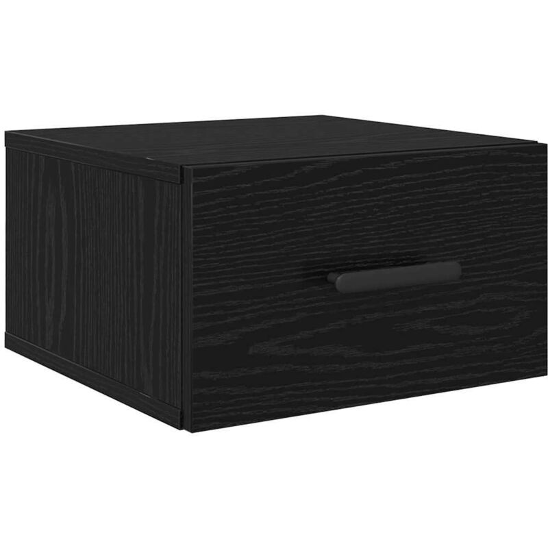 Bedside Cabinet Black oak 35 x 35 x 20 cm Engineered wood Vidaxl