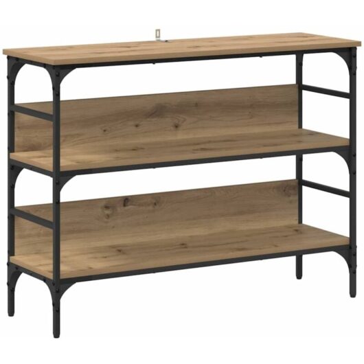 Console Table Artisan oak 100 x 32 x 75 cm Engineered wood vidaXL