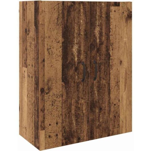 Hanging cabinet Old wood 69.5 x 34 x 90 cm Engineered wood vidaXL