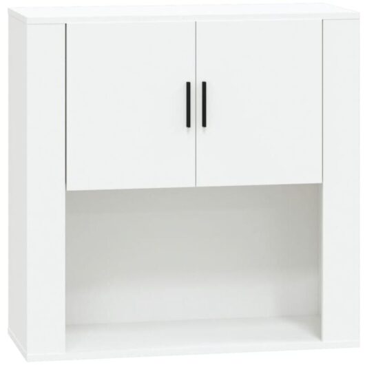 Jinlefu - Wall Cabinet White 80x33x80 cm Engineered Wood vidaXL
