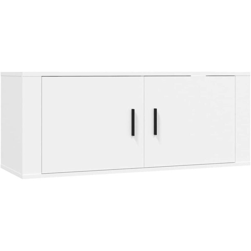 Jinlefu - Wall Mounted tv Cabinet White 100x34.5x40 cm vidaXL