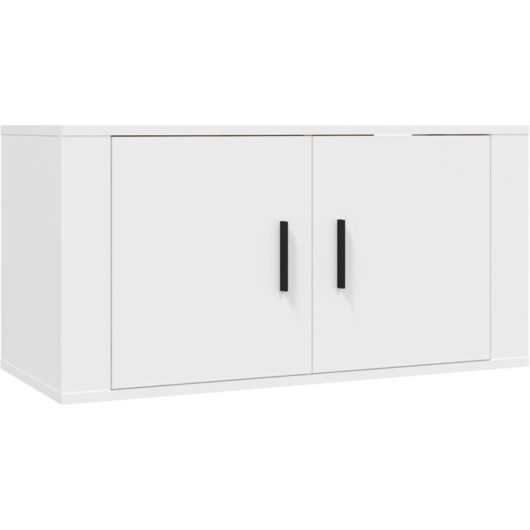 Jinlefu - Wall Mounted tv Cabinet White 80x34.5x40 cm vidaXL
