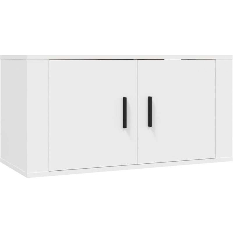 Jinlefu - Wall Mounted tv Cabinet White 80x34.5x40 cm vidaXL