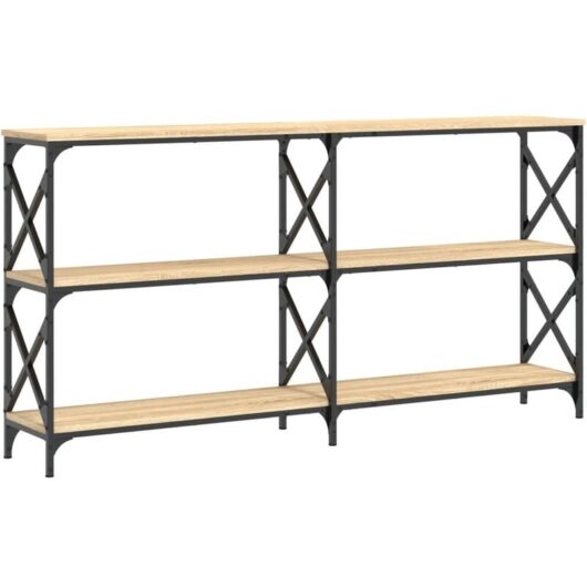 Vidaxl - Console Table Sonoma Oak 156x28x80.5 cm Engineered Wood