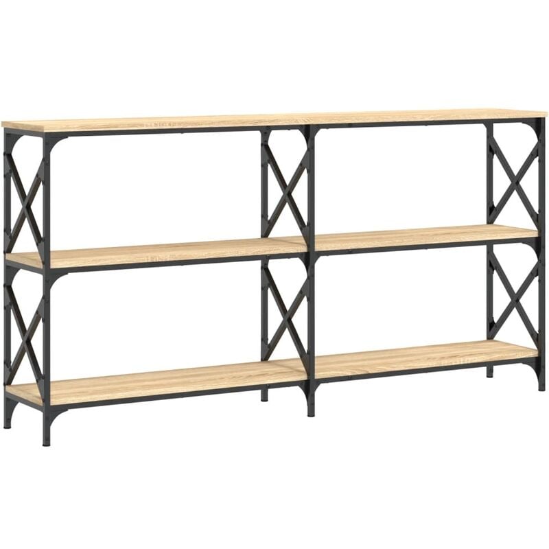 Vidaxl - Console Table Sonoma Oak 156x28x80.5 cm Engineered Wood