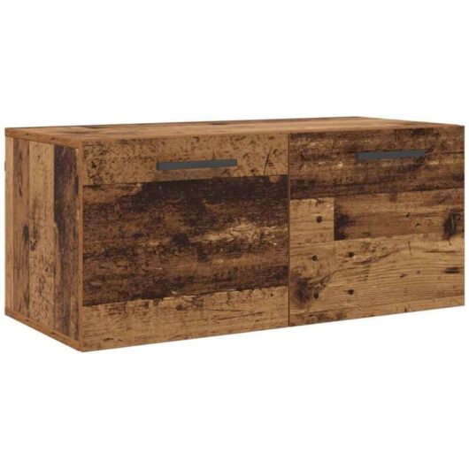 Wall Cabinet Old wood 80 x 36.5 x 35 cm Engineered wood vidaXL