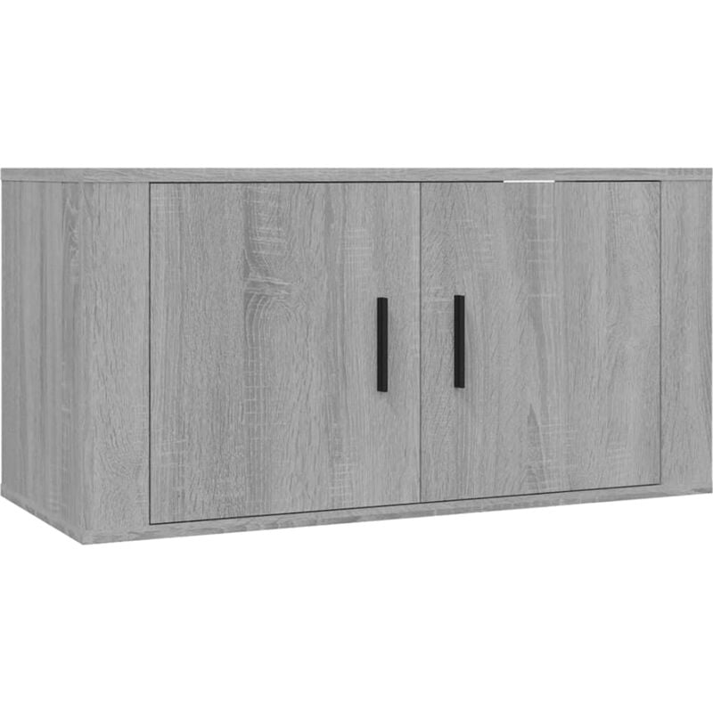 Wall Mounted tv Cabinet Grey Sonoma 80x34.5x40 cm Vidaxl