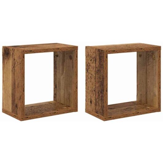 Wall Shelves Old Wood Solid Wood Small Wall mounting Vidaxl