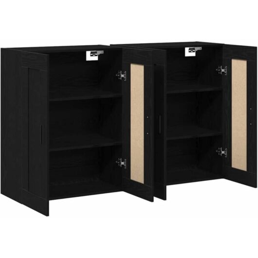 Wall-mounted Cabinet 2 pcs Artisan oak 160 x 34 x 90 cm Vidaxl