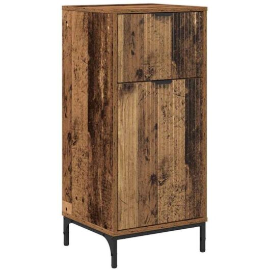 Bathroom Cabinet Old wood 39.5 x 36 x 88 cm Engineered wood vidaXL