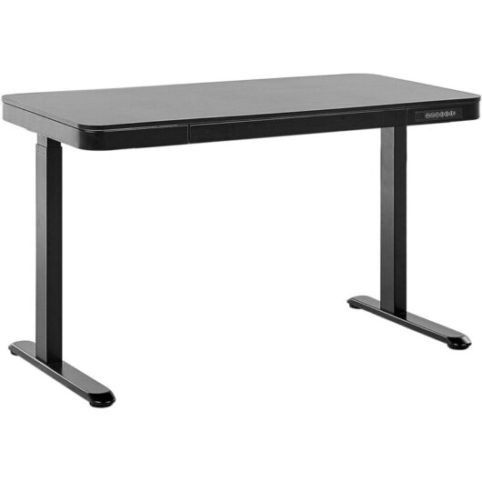 Beliani - Electric Adjustable Standing Desk Modern 120x 60 cm Black Kenly