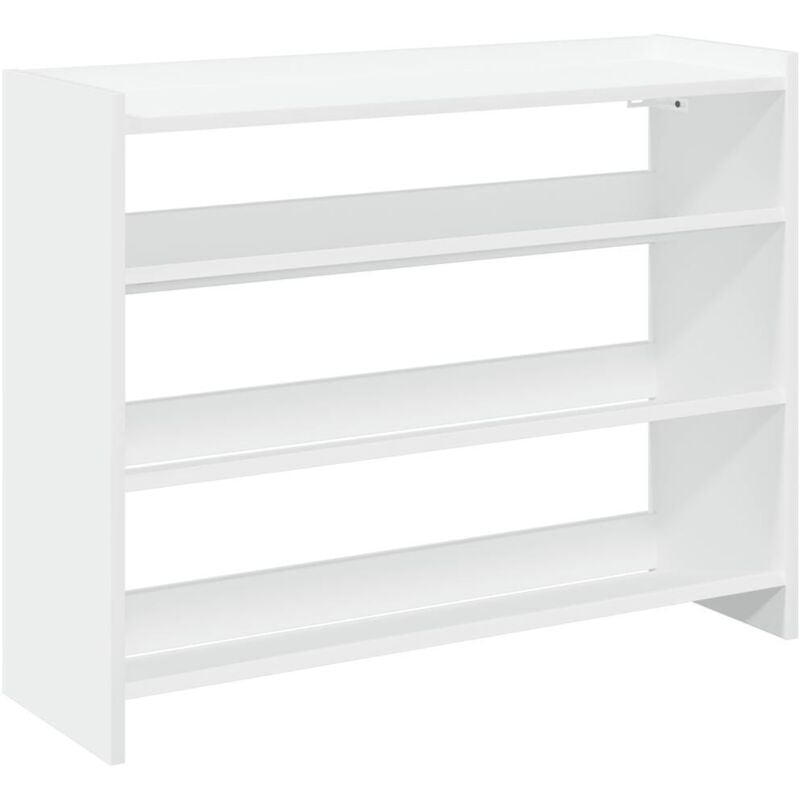 Shoe Rack White 80x25x62 cm Engineered Wood vidaXL