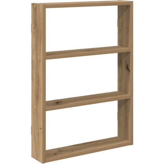 Wall Shelf Artisan Oak 43x9x60 cm Engineered Wood vidaXL