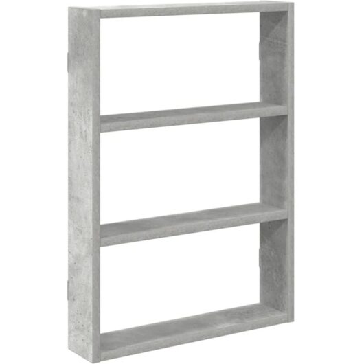 Wall Shelf Concrete Grey 43x9x60 cm Engineered Wood vidaXL