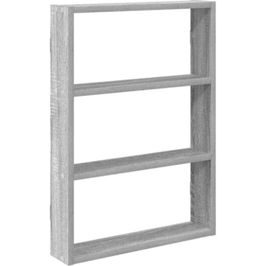 Wall Shelf Grey Sonoma 43x9x60 cm Engineered Wood vidaXL