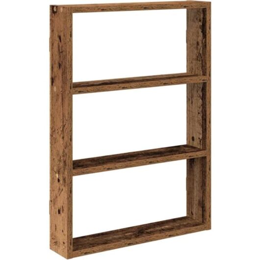 Wall Shelf Old Wood 43x9x60 cm Engineered Wood vidaXL
