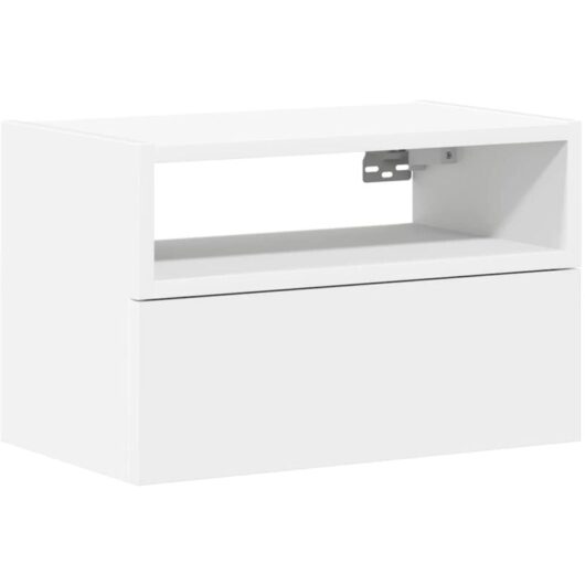Wall-mounted Bedside Cabinet White 45x26x28.5 cm vidaXL