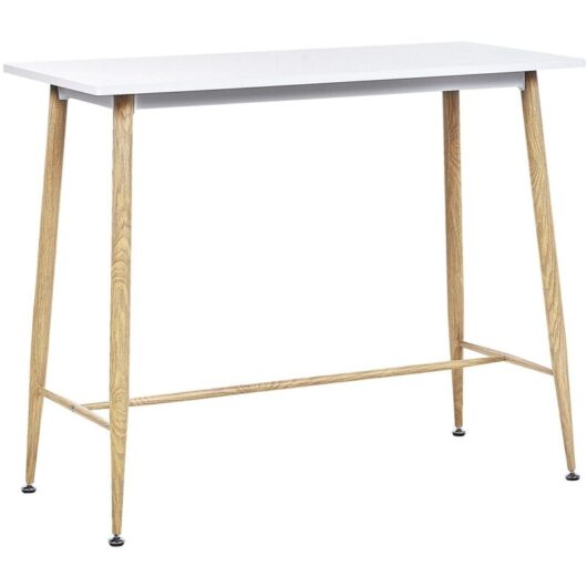 Bar Table CHAVES White 110 cm 50 cm