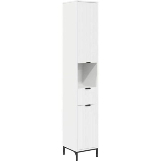 Bathroom Tall Cabinet White 31.5 x 33 x 190 cm Engineered wood vidaXL
