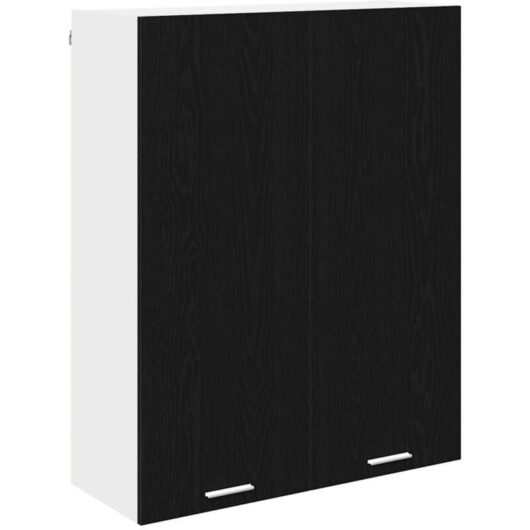 Hanging Cabinet Riga Black Oak 80 x 31 x 100 cm Engineered Wood vidaXL