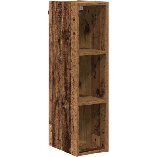 Hanging Cabinet Riga Old Wood 20 x 29.5 x 80 cm Engineered Wood vidaXL