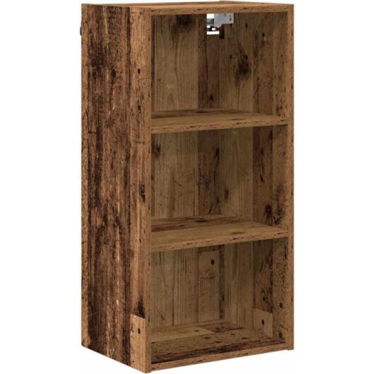 Hanging Cabinet Riga Old Wood 40 x 29.5 x 80 cm Engineered Wood vidaXL