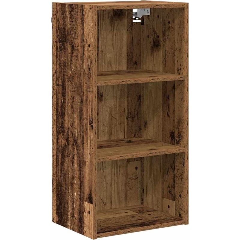 Hanging Cabinet Riga Old Wood 40 x 29.5 x 80 cm Engineered Wood vidaXL