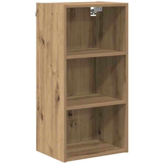 Hanging Cabinet with Shelf Riga Artisan Oak 40 x 29.5 x 80 cm vidaXL